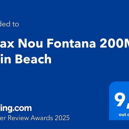 Relax Nou Fontana 200m2 5min *